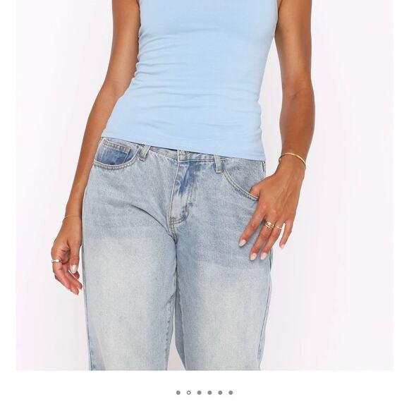 White Fox No Flaws Cami Top Dusty Blue Size XL - Picture 6 of 6